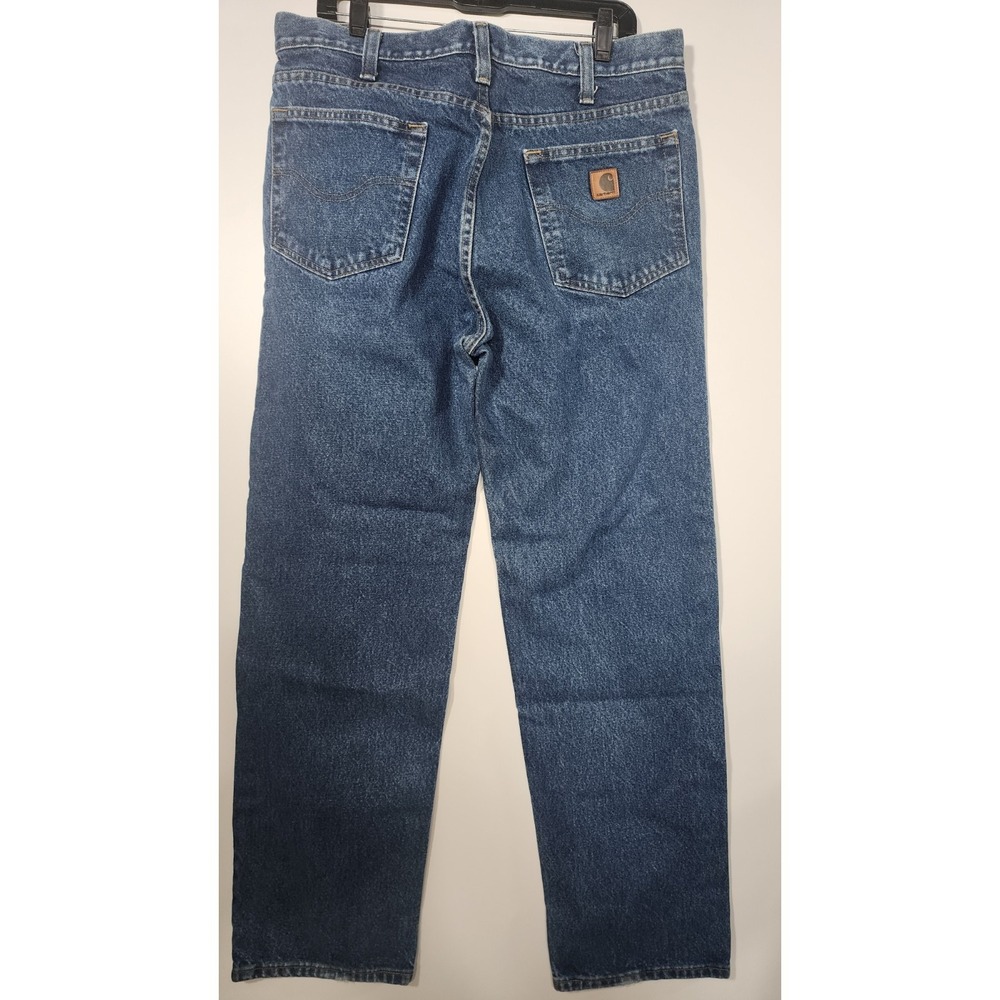 Carhartt Men's Relaxed Fit Straight A11 Leg Blue Denim Jeans 34x30